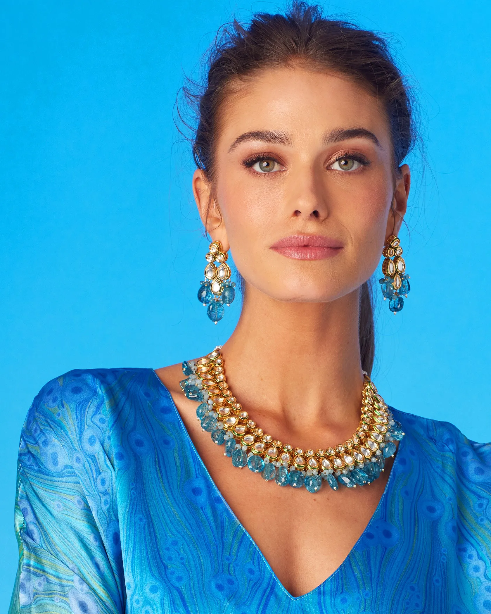 Sharawar Sapphire Blue Necklace