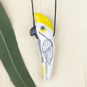 Songbird Whistle Necklaces - Sulphur Crested Cockatoo