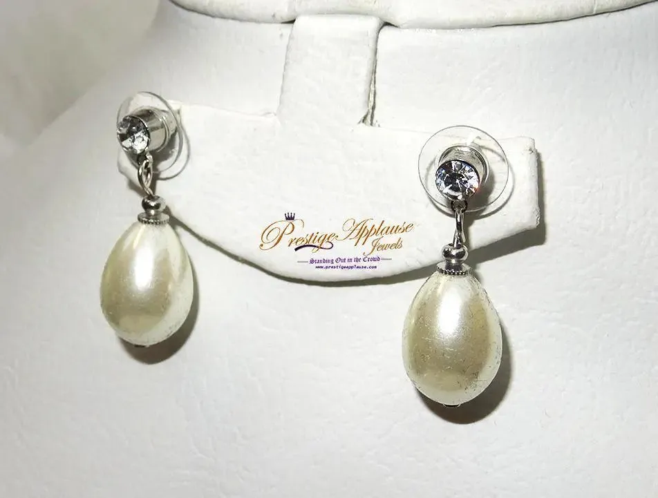 Sterling Silver Pearl and Stud Earrings For Women/Bridal jewellery