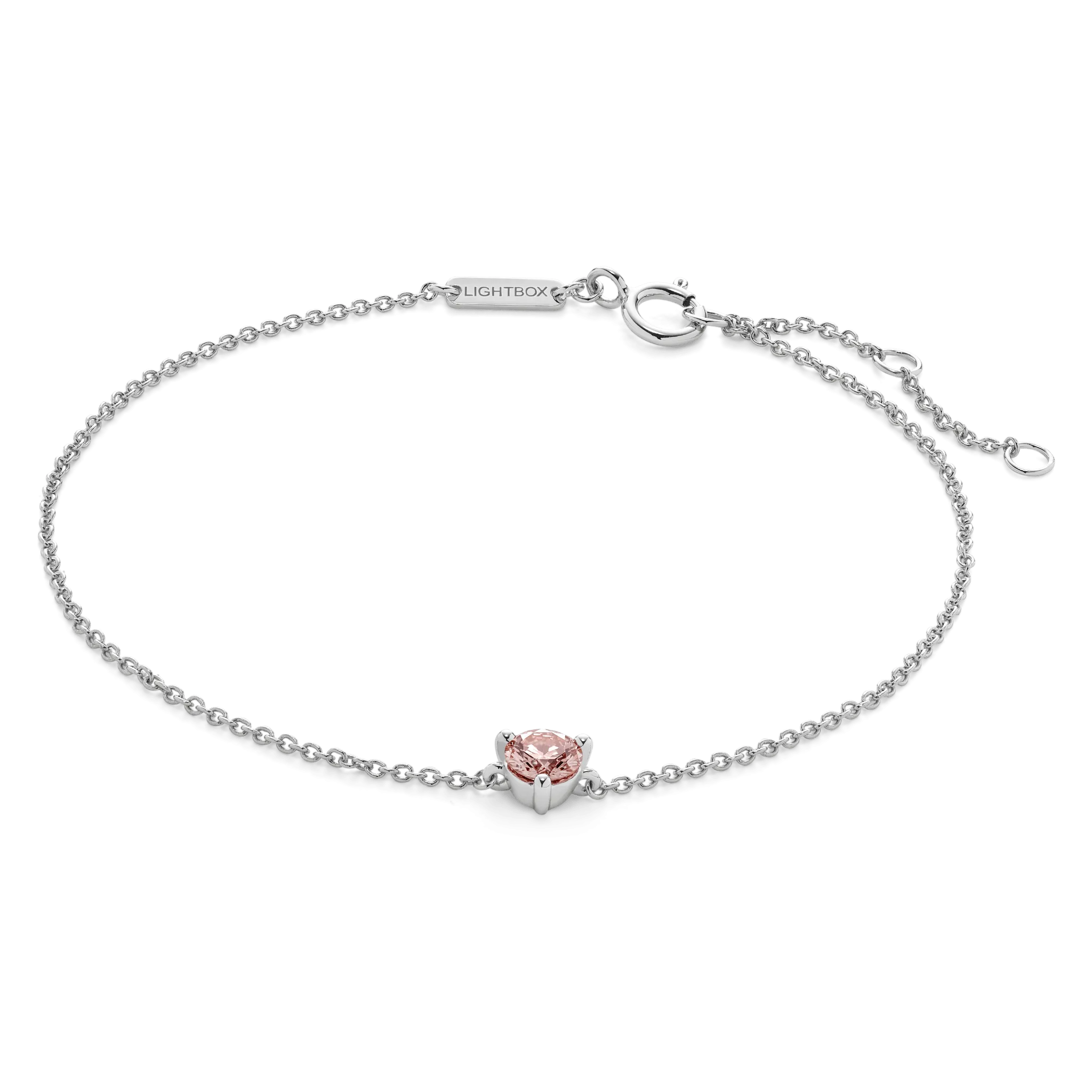 The Pink Mini Solitaire Bracelet