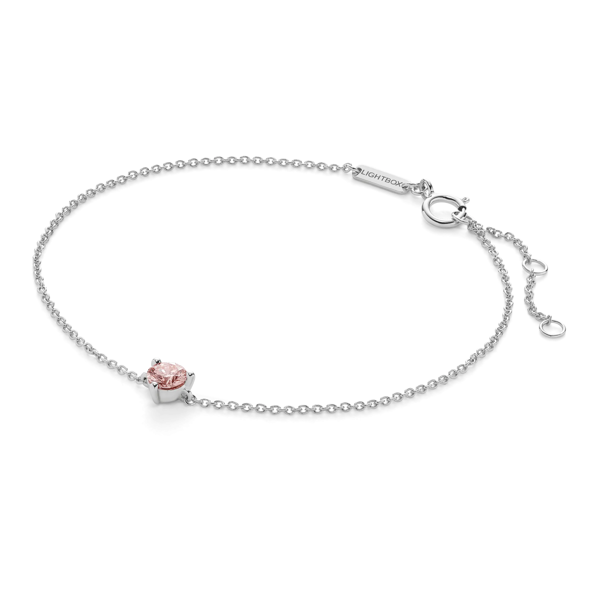 The Pink Mini Solitaire Bracelet