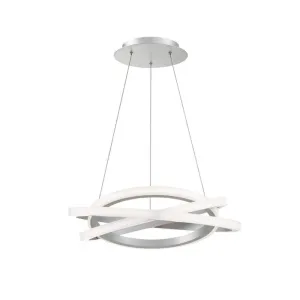 Veloce 26 in. LED Chandelier Silver Finish