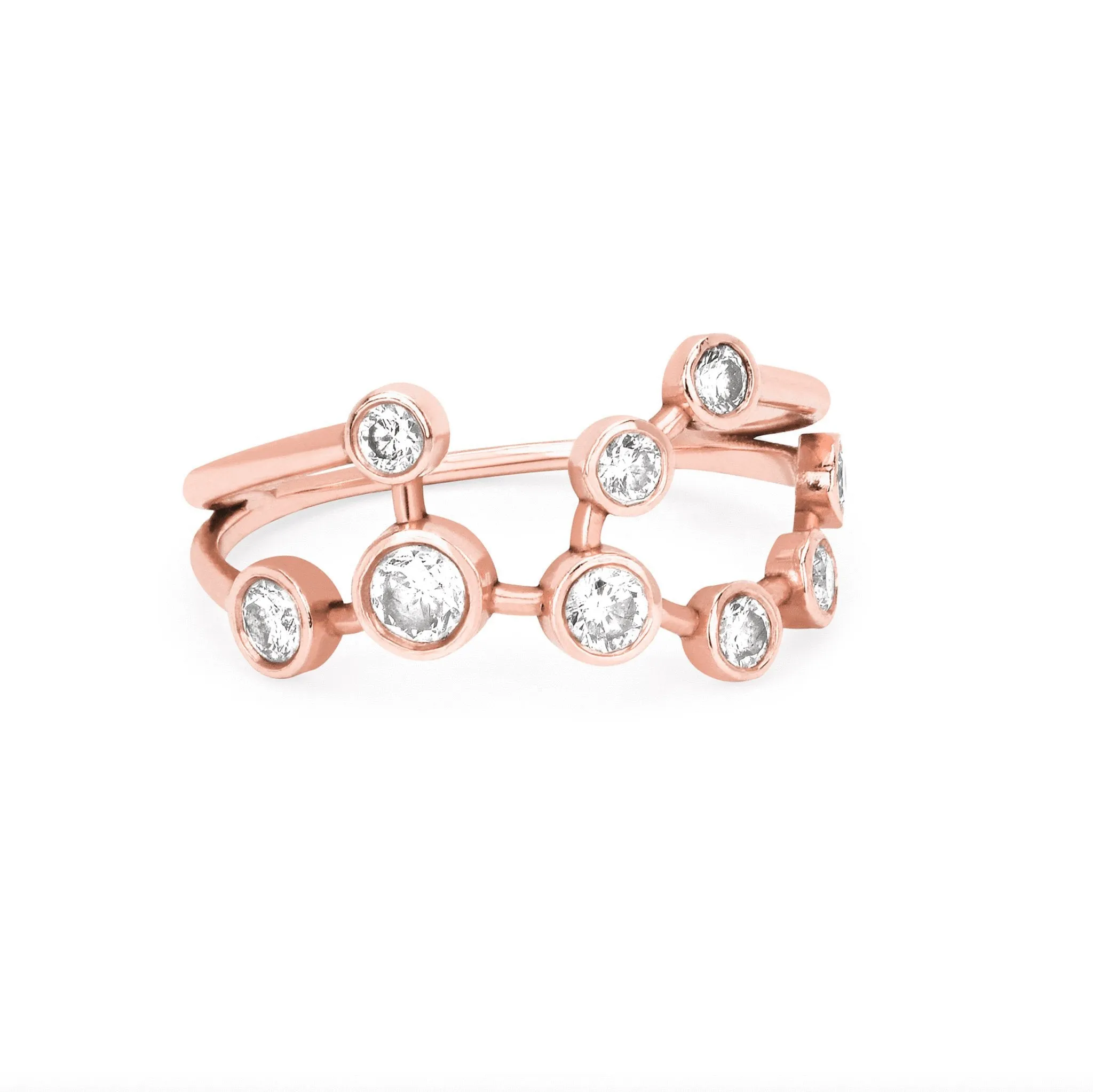 Virgo Diamond Constellation Ring