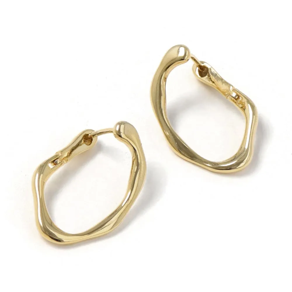 Wavy Hoop Earrings